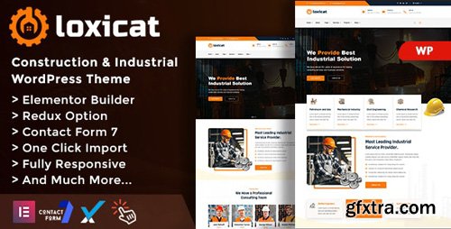 ThemeForest - Loxicat v1.0 - Construction & Industrial WordPress Theme - 26681296