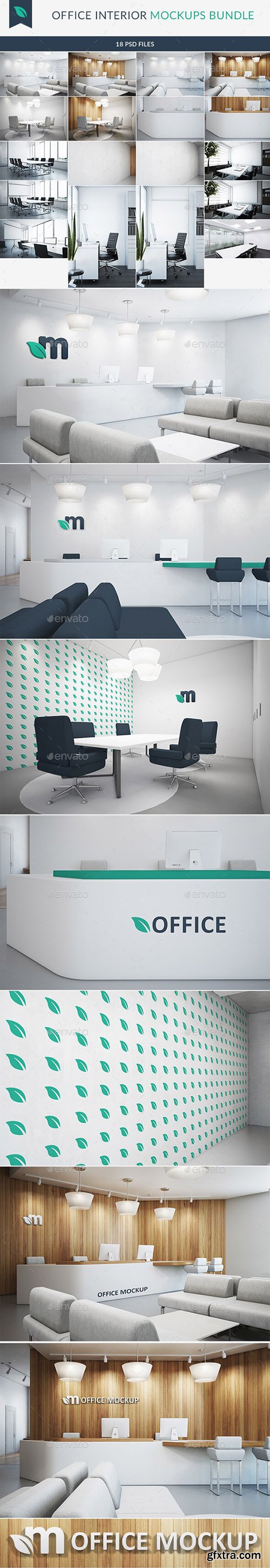 Graphicriver Office Interior Branding Mockups Bundle 21511886