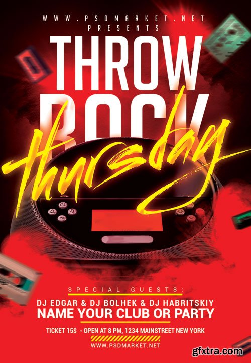 Throw back thursday - Premium flyer psd template