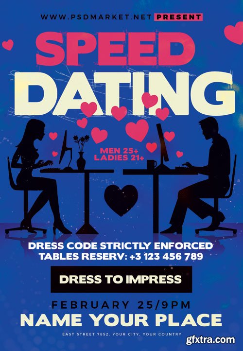 Speed dating - Premium flyer psd template