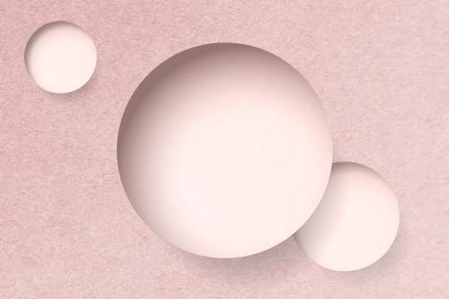 Round shape on a pink concrete textured background vector - 1222399