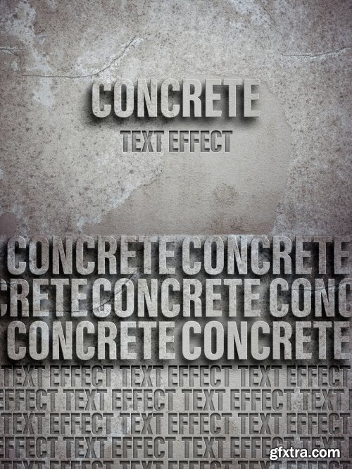 Concrete Text Effect Mockup 344578218