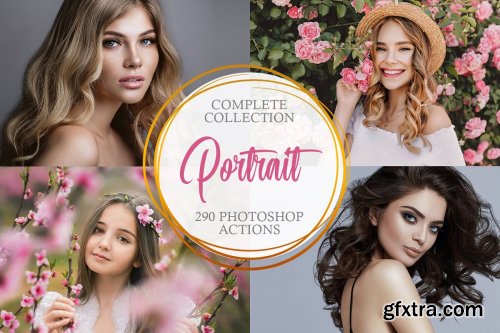 CreativeMarket - Portrait Photoshop Actions-Complete 3803892