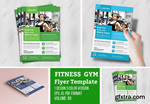 CreativeMarket - Body Fitness Gym Flyer Template 4691728