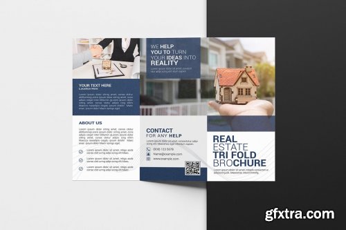 CreativeMarket - Real Estate Trifold Brochure 4686410