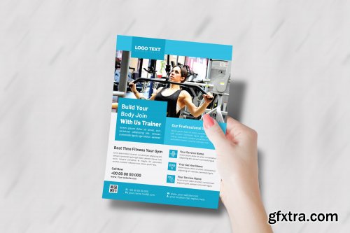 CreativeMarket - Body Fitness Gym Flyer Template 4691728