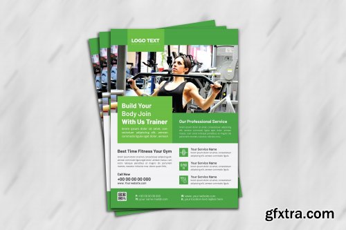 CreativeMarket - Body Fitness Gym Flyer Template 4691728