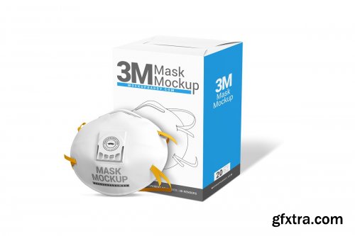 CreativeMarket - Face Mask Mockup 4878894