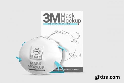 CreativeMarket - Face Mask Mockup 4878894