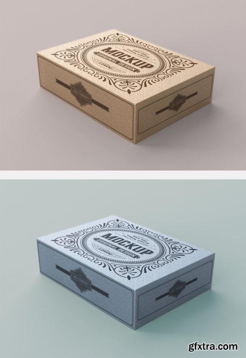 Kraft Box Mockup 345718404