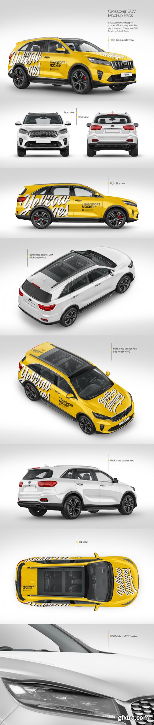 Crossover SUV Mockup Pack