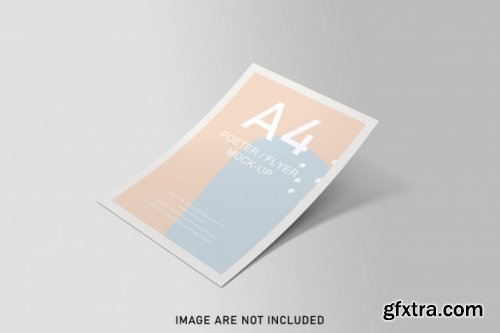 Posters mockup with shadow overlay