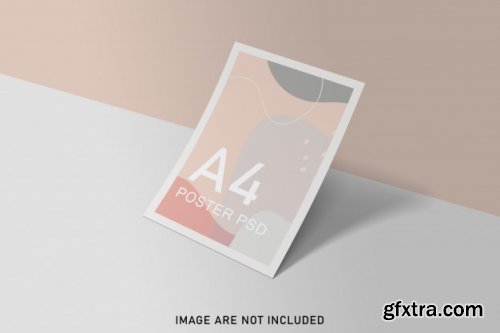 Posters mockup with shadow overlay