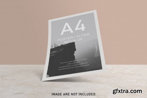 Posters mockup with shadow overlay