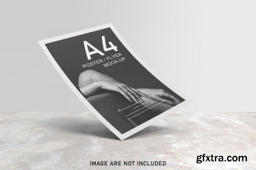 Posters mockup with shadow overlay