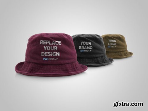 Bucket hat mockup 