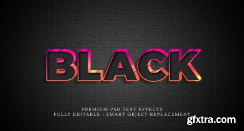 Text style effect psd