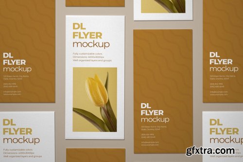 CreativeMarket - DL Flyer Mockup Set 4895173