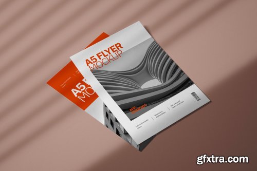 CreativeMarket - A5 Flyer Mockup Set 4895169