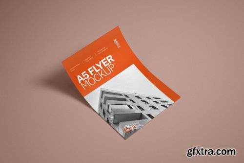 CreativeMarket - A5 Flyer Mockup Set 4895169