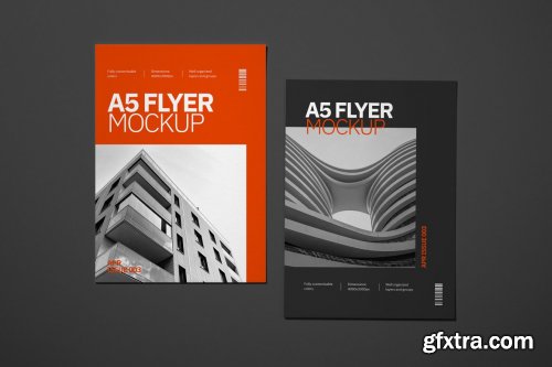 CreativeMarket - A5 Flyer Mockup Set 4895169