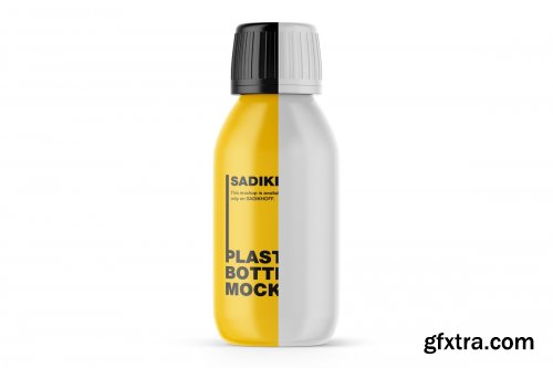 CreativeMarket - Matte Plastic Bottle Mockup 4055430