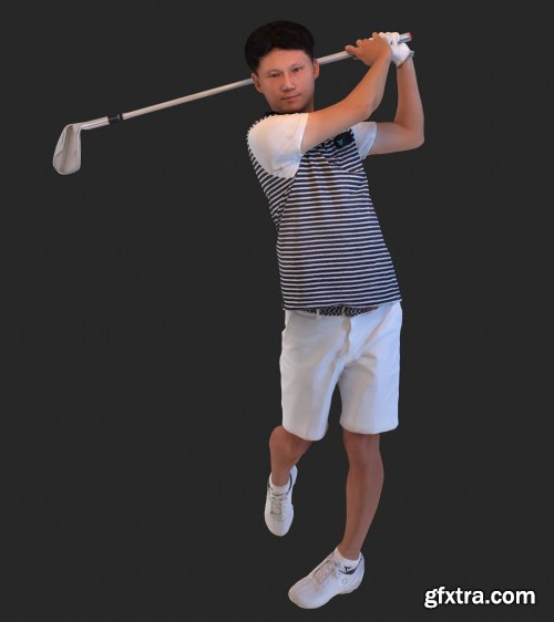 Golfer 3d model