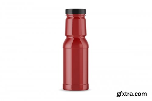 CreativeMarket - Cherry Juice Bottle Mockup 4902433