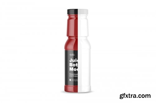 CreativeMarket - Cherry Juice Bottle Mockup 4902433