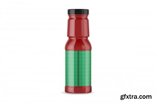 CreativeMarket - Cherry Juice Bottle Mockup 4902433