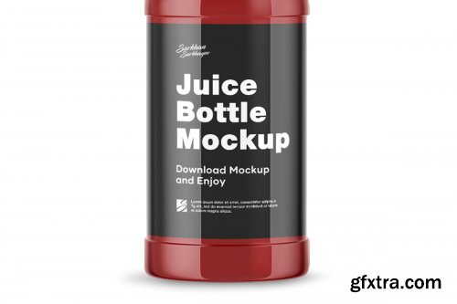 CreativeMarket - Cherry Juice Bottle Mockup 4902433