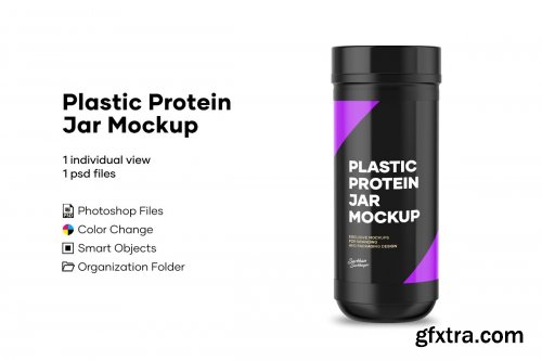 CreativeMarket - Pratein Jar Mockup 4897081