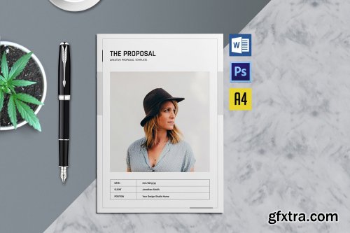 CreativeMarket - Minimal Proposal Template 4653038