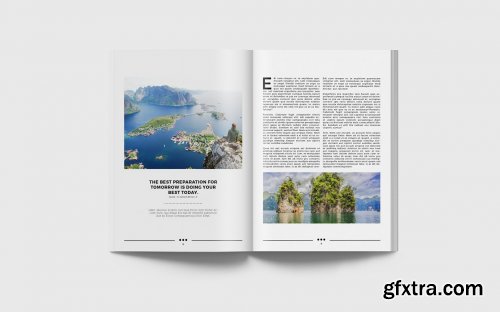 CreativeMarket - Simple & Clean Magazine Template V 4493714