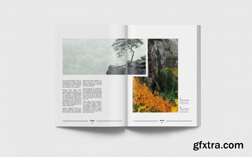 CreativeMarket - Simple & Clean Magazine Template V 4493714