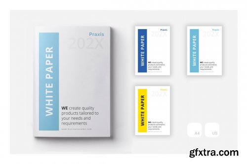 CreativeMarket - White Paper Brochures 4515008