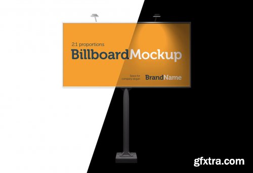 CreativeMarket - Billboard Mock-Ups. Day & night view 3435250