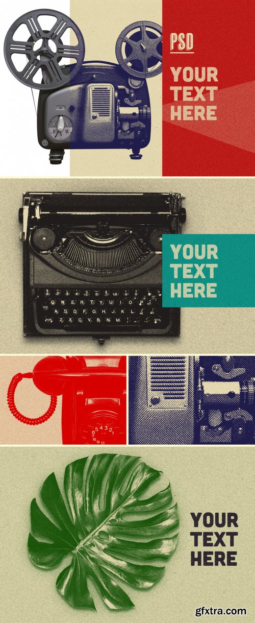 Vintage Press Effect Mockup 346606872