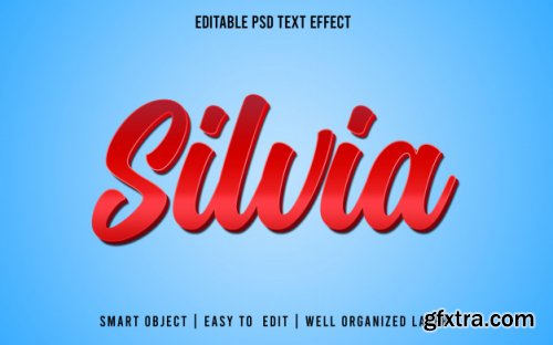 Editable text effect style