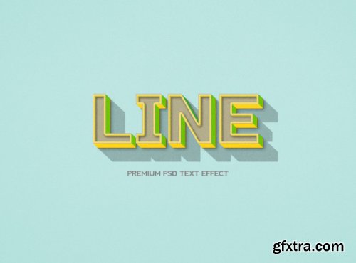 3D text effect 