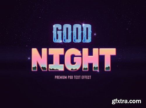 80s style retro and classic text effect