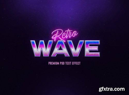 80s style retro and classic text effect