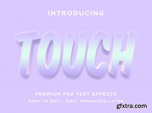 Text effect styles psd