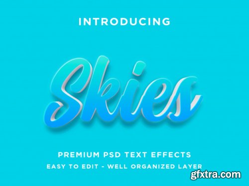 Text effect styles psd