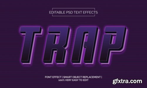 Modern styled 3d trendy, text effect 