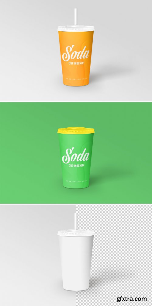 Soda Soft Drink Cup Mockup 346956986