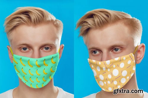 CreativeMarket - Medical Mask Mock-Up Set 4810311