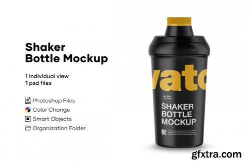 CreativeMarket - Shaker Bottle Mockup 4889119