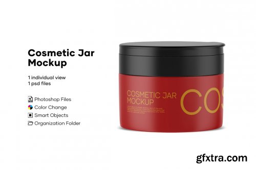 CreativeMarket - Cosmetic Jar Mockup 4893106