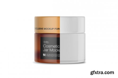 CreativeMarket - Cosmetic Jar Mockup 4888304